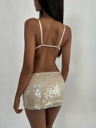 Sample Belle Mini Skirt White