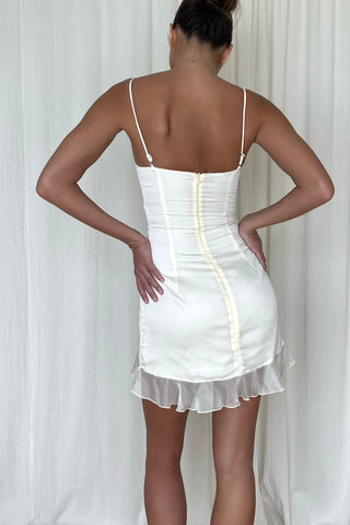 Sample Ruffle Mini Dress Ivory