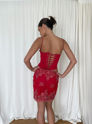 Sample Skirt Red