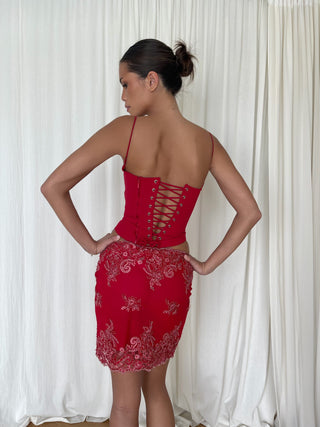 Sample Skirt Red