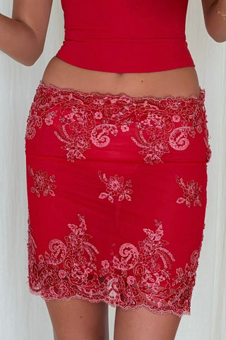 Sample Skirt Red