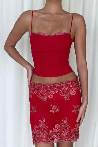Sample Skirt Red