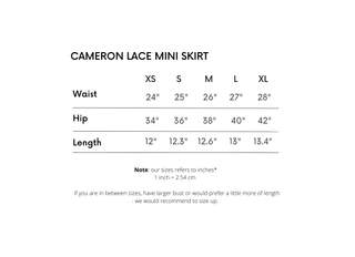 Sample Cameron Lace Mini Skirt Black