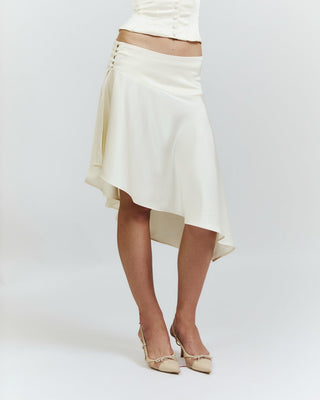 mixedgals Diana Midi Skirt - Ivory