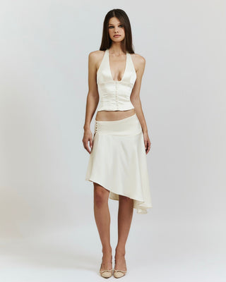 mixedgals Diana Midi Skirt - Ivory