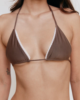 Isabel Brown Triangle Bikini Top
