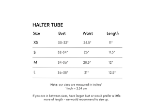 Tube Halter Top White